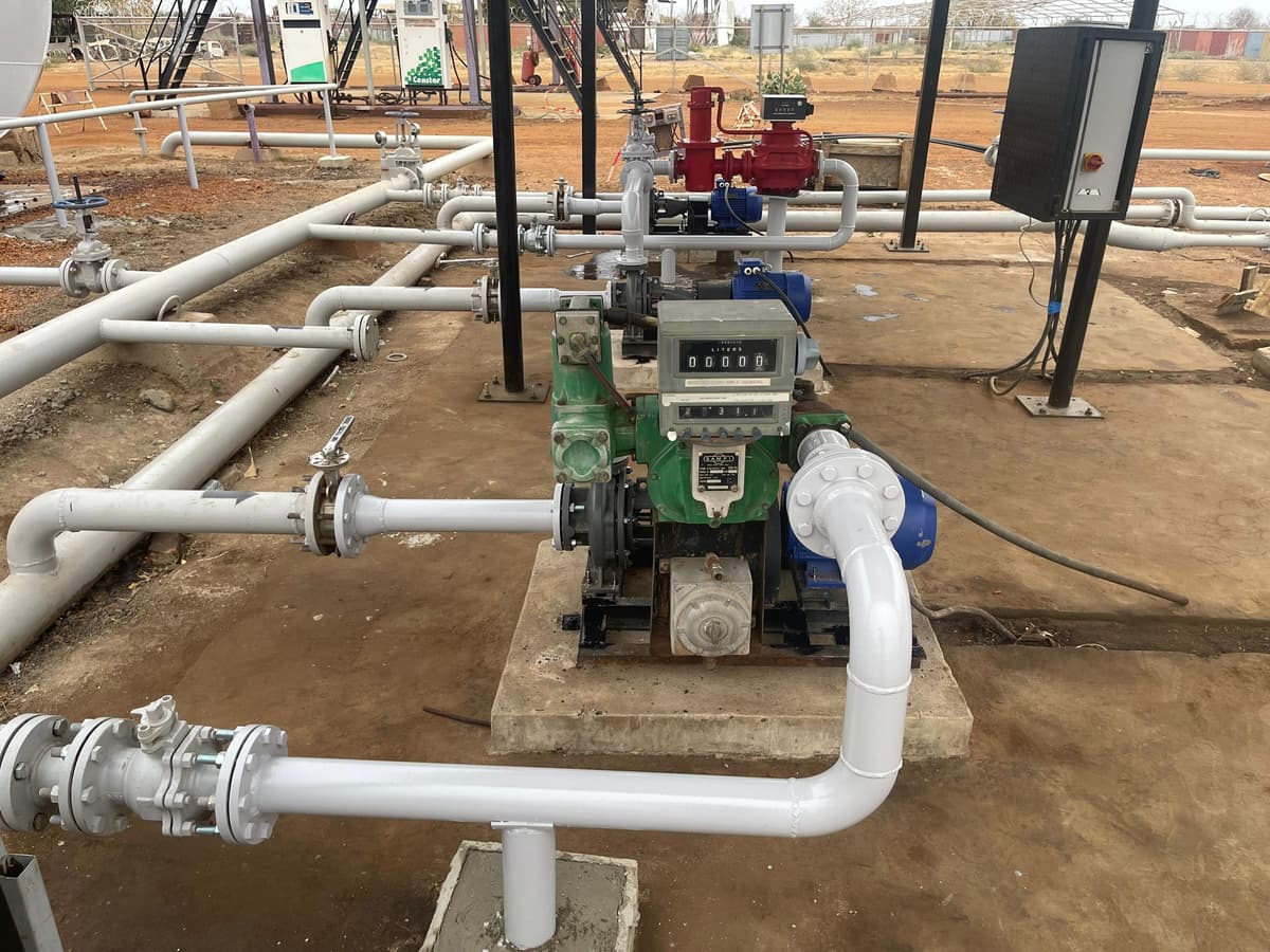 Temporary recovery maintenance services at Adar Pump Station OBC Warehouse, including pipeline repairs, pump & meter replacement, tank foundation and structural works, valve and manhole repairs, calibration & dispenser maintenance, electrical works, and crude oil removal