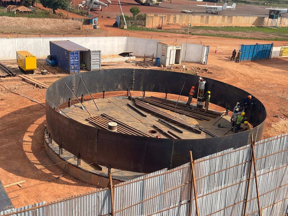 Design, Fabrication and Erection of Vertical Tanks for Jet A-1 plus Diesel and water Tank