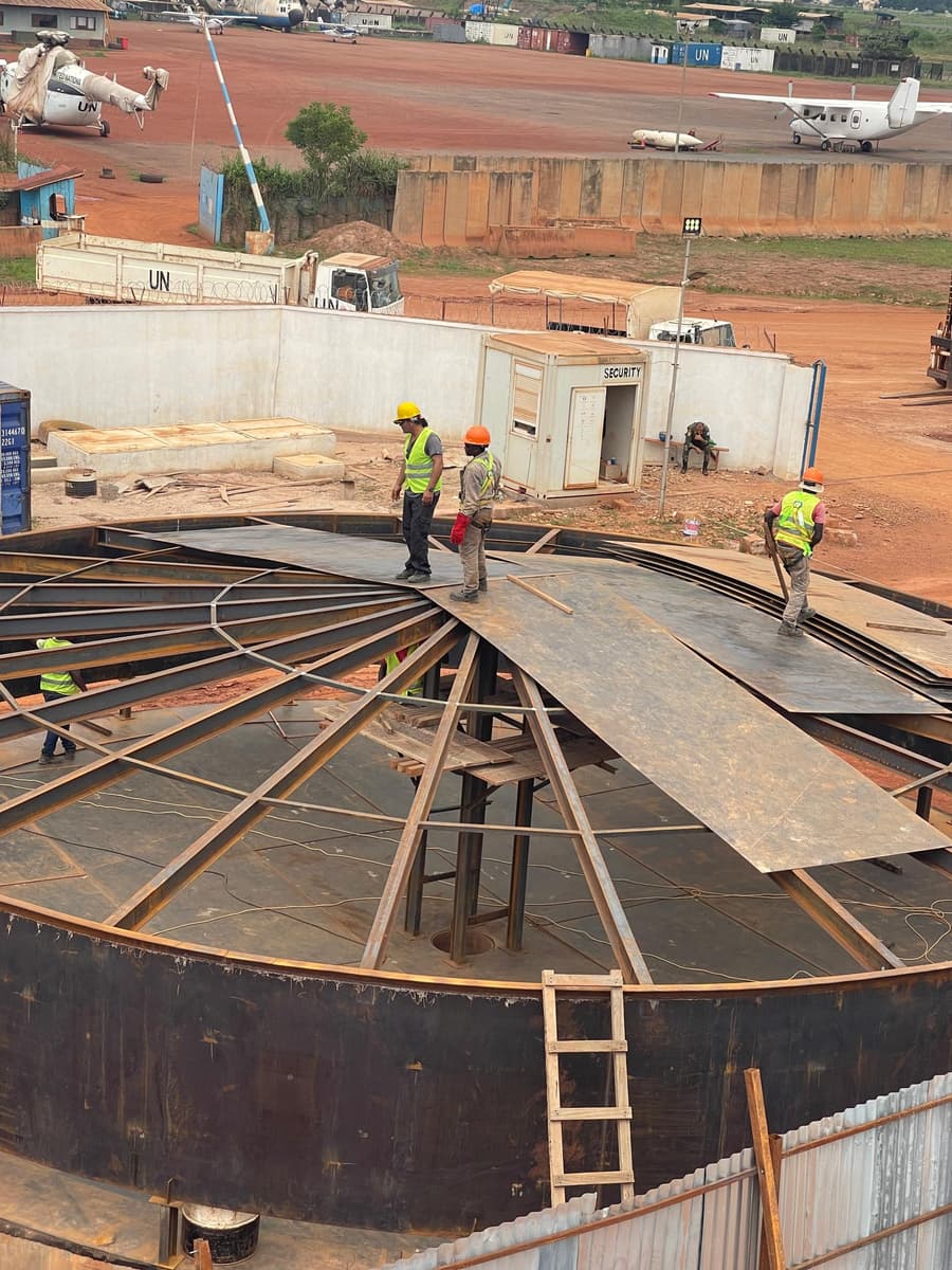 Design, Fabrication and Erection of Vertical Tanks for Jet A-1 plus Diesel and water Tank