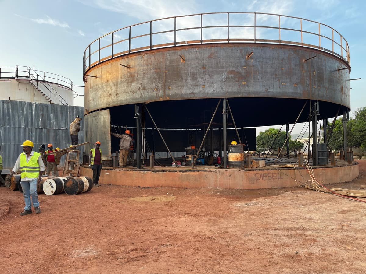 Design, Fabrication and Erection of Vertical Tanks for Jet A-1 plus Diesel and water Tank