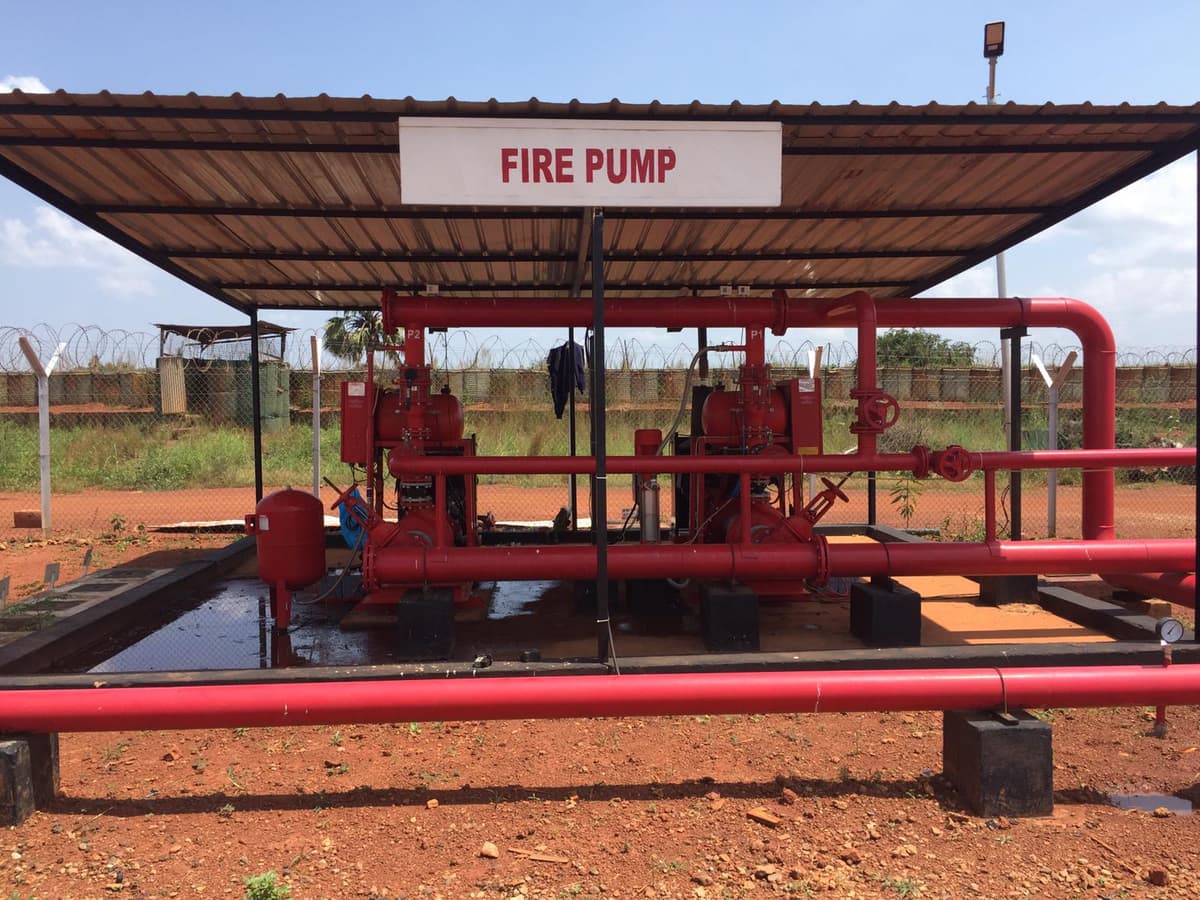 Fuel Depot Firefighting system