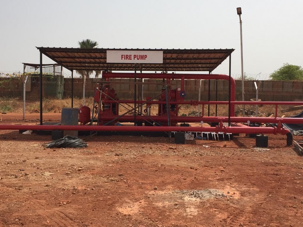 Fuel Depot Firefighting system