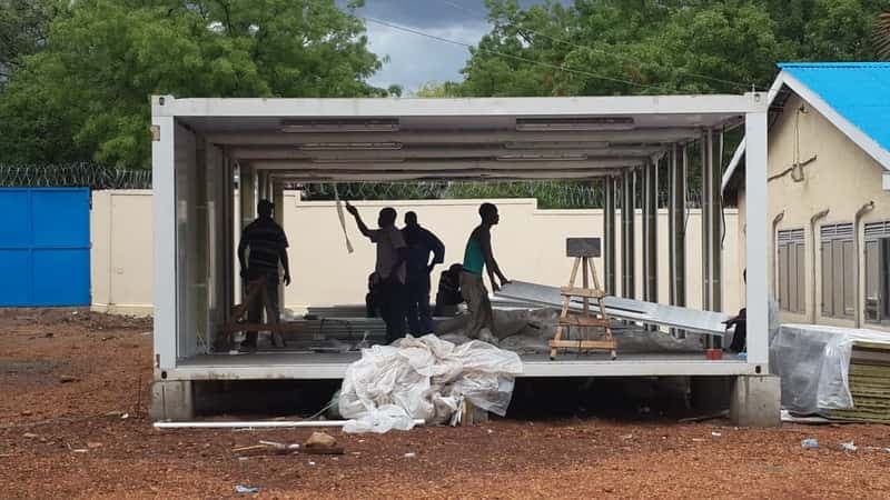 7 unit prefab conference hall and ablution unit Buluk-Juba