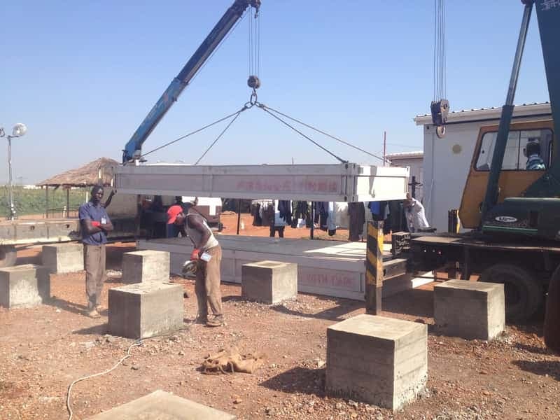 Camp extension 24 unit prefab accommodation UNMISS Camp-Juba